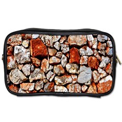 Stone Wall Wall Texture Drywall Stones Rocks Toiletries Bag (one Side) by artworkshop