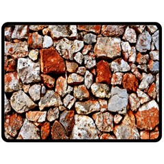 Stone Wall Wall Texture Drywall Stones Rocks Fleece Blanket (large) 