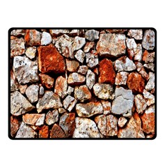 Stone Wall Wall Texture Drywall Stones Rocks Fleece Blanket (small) by artworkshop