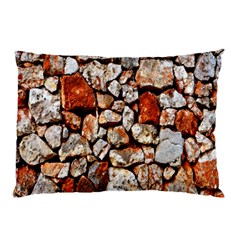 Stone Wall Wall Texture Drywall Stones Rocks Pillow Case (two Sides) by artworkshop