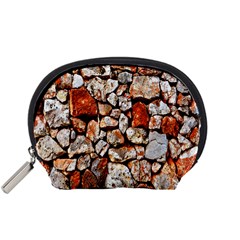 Stone Wall Wall Texture Drywall Stones Rocks Accessory Pouch (small) by artworkshop