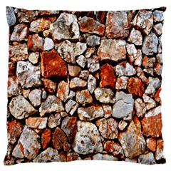 Stone Wall Wall Texture Drywall Stones Rocks Standard Flano Cushion Case (two Sides) by artworkshop