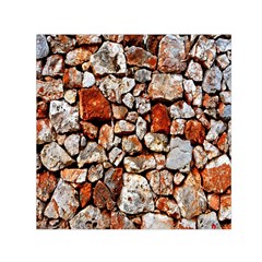 Stone Wall Wall Texture Drywall Stones Rocks Square Satin Scarf (30  X 30 ) by artworkshop