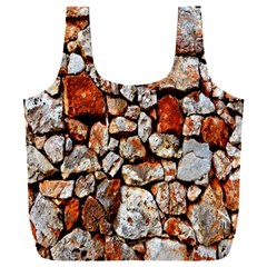 Stone Wall Wall Texture Drywall Stones Rocks Full Print Recycle Bag (xxl) by artworkshop