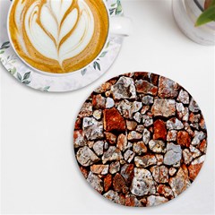 Stone Wall Wall Texture Drywall Stones Rocks Uv Print Round Tile Coaster