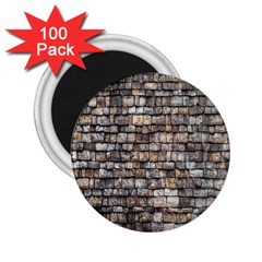 Wall Stone Wall Brick Wall Stoneworks Masonry 2 25  Magnets (100 Pack)  by artworkshop