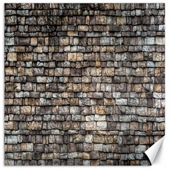 Wall Stone Wall Brick Wall Stoneworks Masonry Canvas 16  X 16  by artworkshop