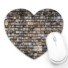 Wall Stone Wall Brick Wall Stoneworks Masonry Heart Mousepads by artworkshop