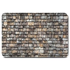 Wall Stone Wall Brick Wall Stoneworks Masonry Large Doormat  by artworkshop