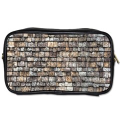 Wall Stone Wall Brick Wall Stoneworks Masonry Toiletries Bag (one Side) by artworkshop