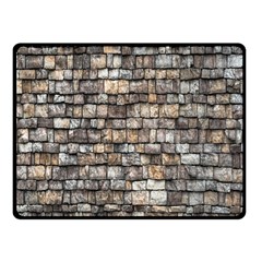 Wall Stone Wall Brick Wall Stoneworks Masonry Fleece Blanket (small) by artworkshop