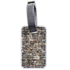 Wall Stone Wall Brick Wall Stoneworks Masonry Luggage Tag (two Sides) by artworkshop