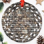 Wall Stone Wall Brick Wall Stoneworks Masonry Ornament (Round Filigree) Front