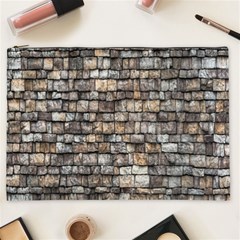 Wall Stone Wall Brick Wall Stoneworks Masonry Cosmetic Bag (xxl) by artworkshop