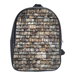 Wall Stone Wall Brick Wall Stoneworks Masonry School Bag (xl) by artworkshop