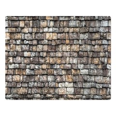 Wall Stone Wall Brick Wall Stoneworks Masonry Double Sided Flano Blanket (large)  by artworkshop