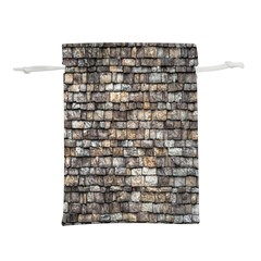 Wall Stone Wall Brick Wall Stoneworks Masonry Lightweight Drawstring Pouch (l) by artworkshop