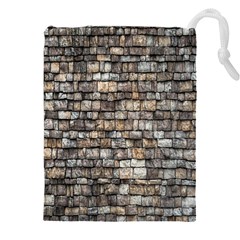 Wall Stone Wall Brick Wall Stoneworks Masonry Drawstring Pouch (5xl) by artworkshop