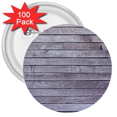 Wood Wooden Wall Wooden Boards Wall Boards Wall 3  Buttons (100 Pack)  by artworkshop