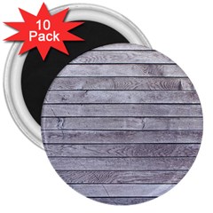 Wood Wooden Wall Wooden Boards Wall Boards Wall 3  Magnets (10 Pack)  by artworkshop