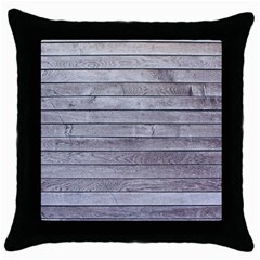 Wood Wooden Wall Wooden Boards Wall Boards Wall Throw Pillow Case (black) by artworkshop