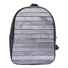 Wood Wooden Wall Wooden Boards Wall Boards Wall School Bag (large) by artworkshop