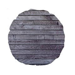 Wood Wooden Wall Wooden Boards Wall Boards Wall Standard 15  Premium Round Cushions by artworkshop