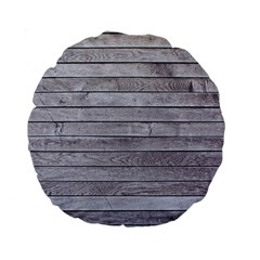 Wood Wooden Wall Wooden Boards Wall Boards Wall Standard 15  Premium Flano Round Cushions by artworkshop