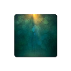 Background Green Square Magnet by nate14shop