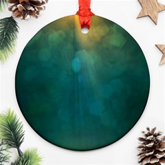 Background Green Ornament (round) by nate14shop