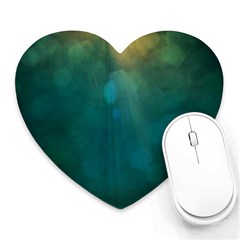 Background Green Heart Mousepads by nate14shop