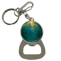 Background Green Bottle Opener Key Chain