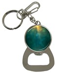 Background Green Bottle Opener Key Chain Front