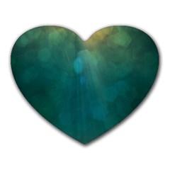 Background Green Heart Mousepads by nate14shop