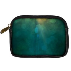 Background Green Digital Camera Leather Case