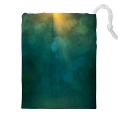 Background Green Drawstring Pouch (5xl) by nate14shop