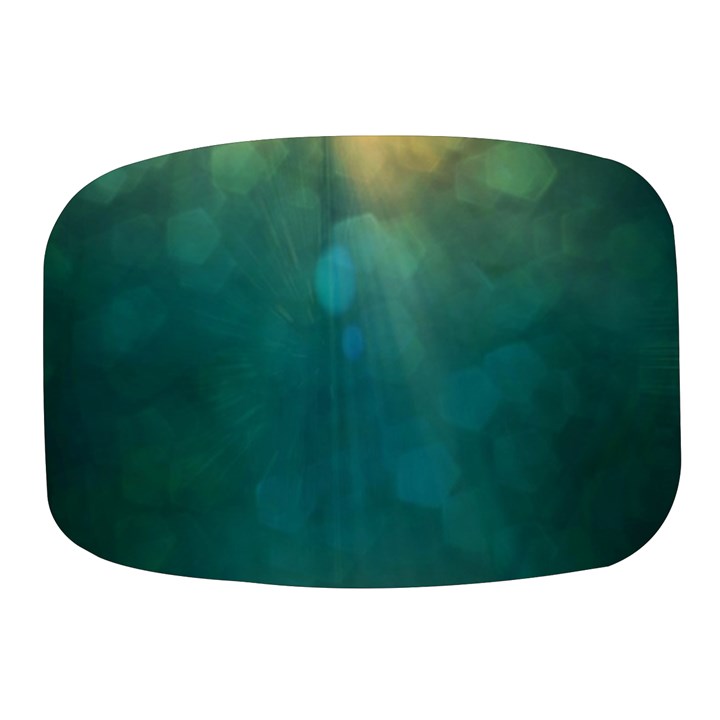 Background Green Mini Square Pill Box