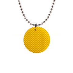 Polkadot Gold 1  Button Necklace by nate14shop