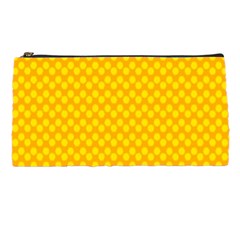 Polkadot Gold Pencil Case by nate14shop