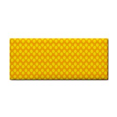 Polkadot Gold Hand Towel by nate14shop