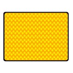 Polkadot Gold Double Sided Fleece Blanket (Small)  45 x34  Blanket Front