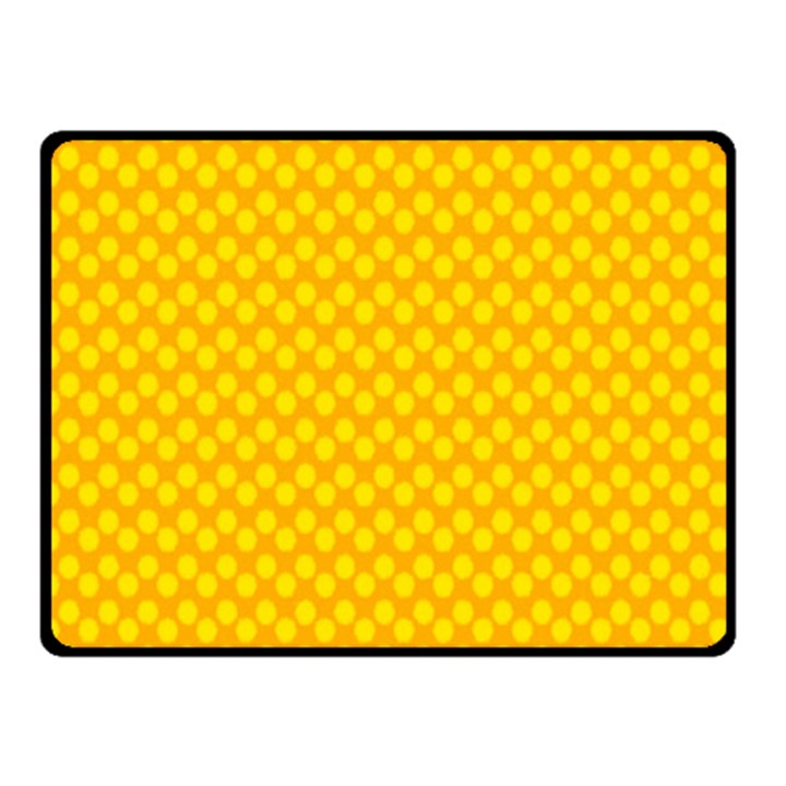 Polkadot Gold Double Sided Fleece Blanket (Small) 