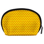 Polkadot Gold Accessory Pouch (Large) Back