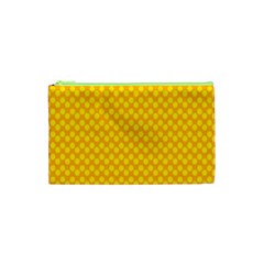 Polkadot Gold Cosmetic Bag (xs)