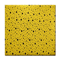 Polkadot Yellow Tile Coaster