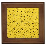 Polkadot Yellow Framed Tile Front