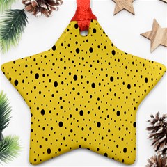 Polkadot Yellow Ornament (Star)