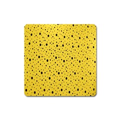 Polkadot Yellow Square Magnet