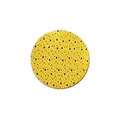 Polkadot Yellow Golf Ball Marker