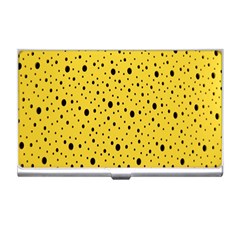 Polkadot Yellow Business Card Holder